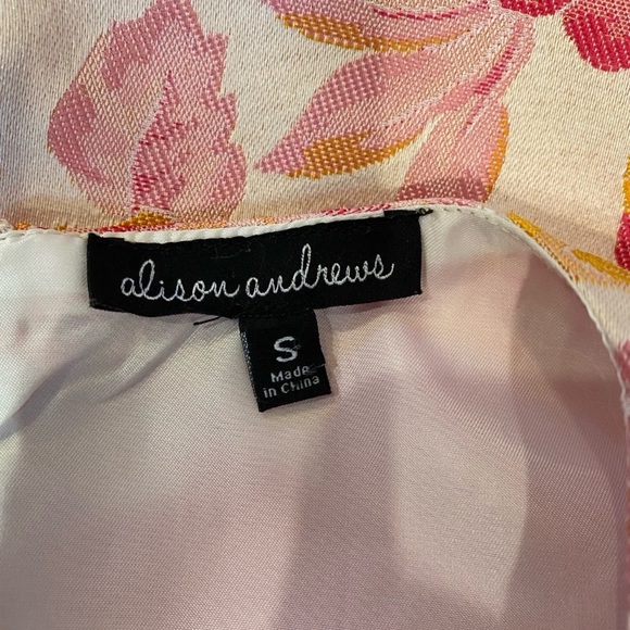 Alison Andrews floral jacquard fit and flare sleeveless Cottagecore dress Small - Picture 7 of 10